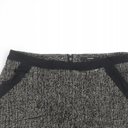 George Womens Black   Mini Skirt Size 8