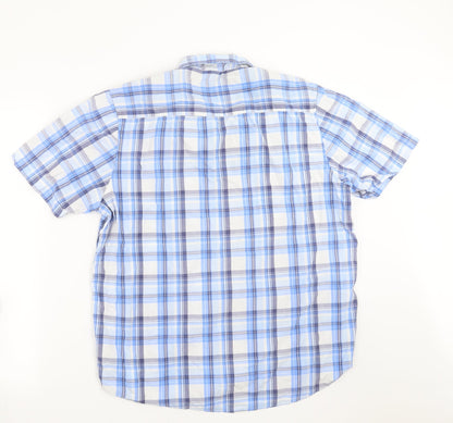 STONE BAY Mens Black Check   Button-Up Size M