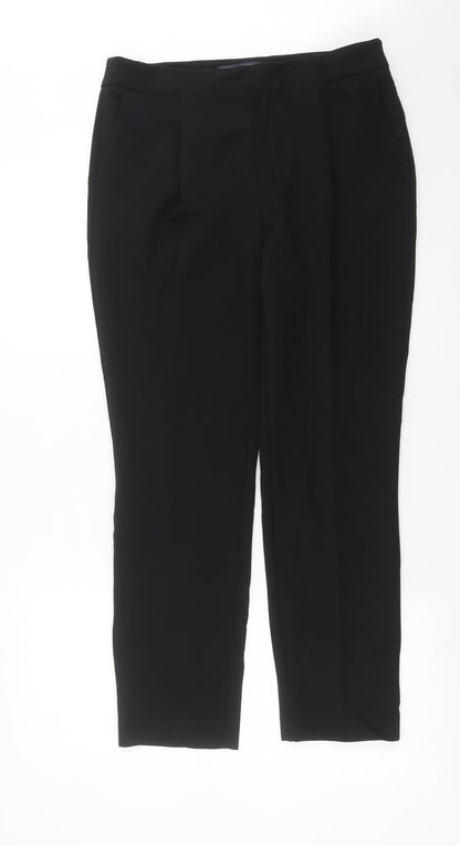 Womens UK Size 12 Marks and Spencer Regular Fit  Black Trousers