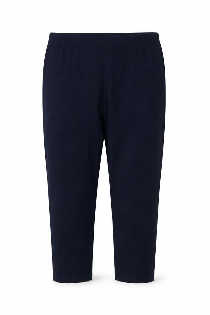 Front view of Originals women’s blue cropped leggings, size M, 22-inch leg