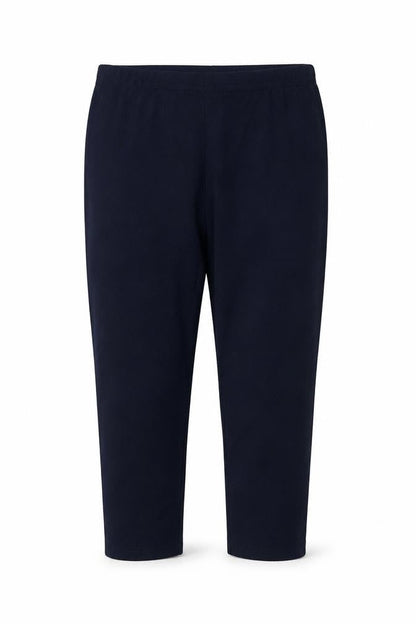 Front view of Originals women’s blue cropped leggings, size M, 22-inch leg