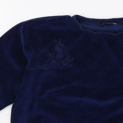 Brave Soul Womens Blue   Pullover Sweatshirt Size S