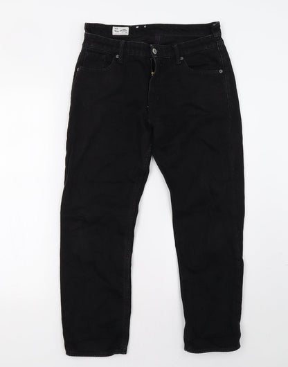 Indigo Womens Black  Denim Straight Jeans Size 30 L27 in