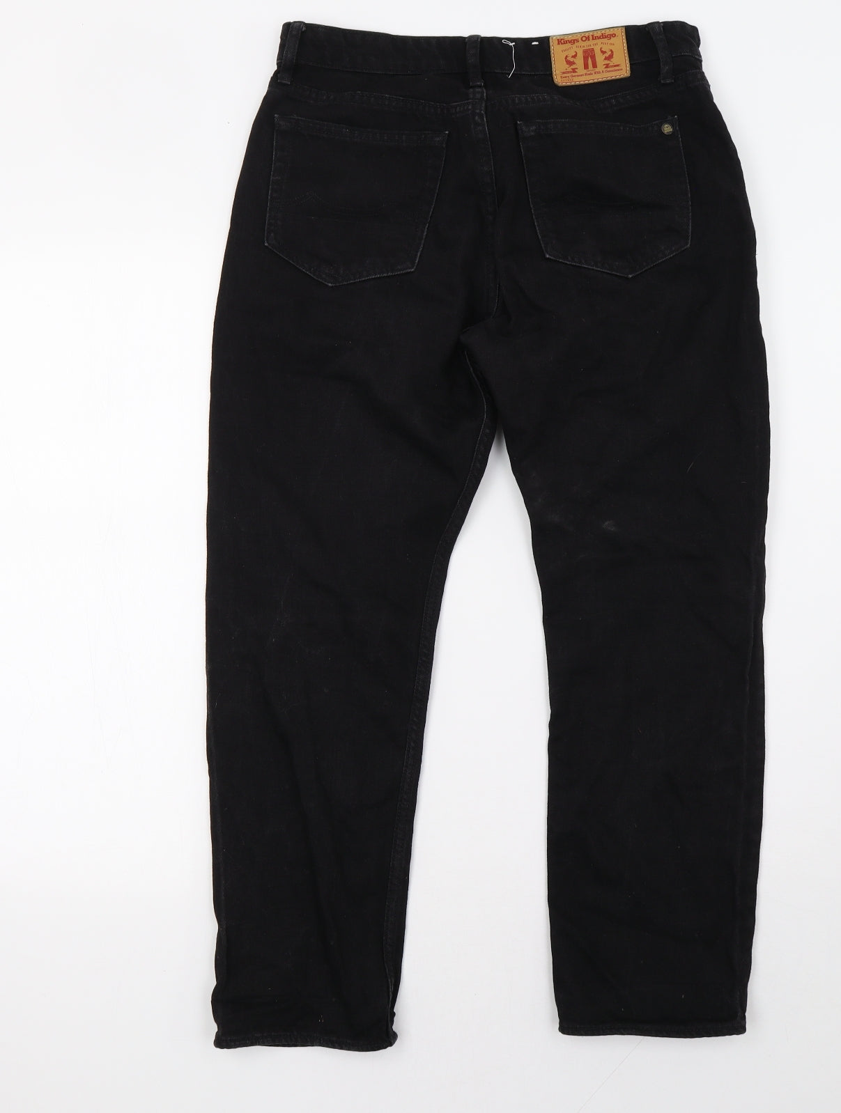 Indigo Womens Black  Denim Straight Jeans Size 30 L27 in