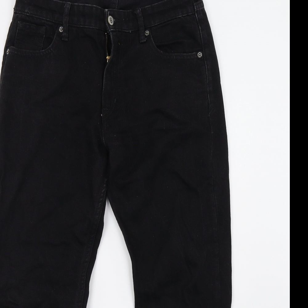 Indigo Womens Black  Denim Straight Jeans Size 30 L27 in