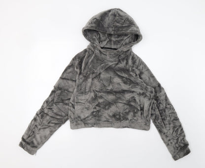 Hollister Womens Grey   Pullover Hoodie Size XS