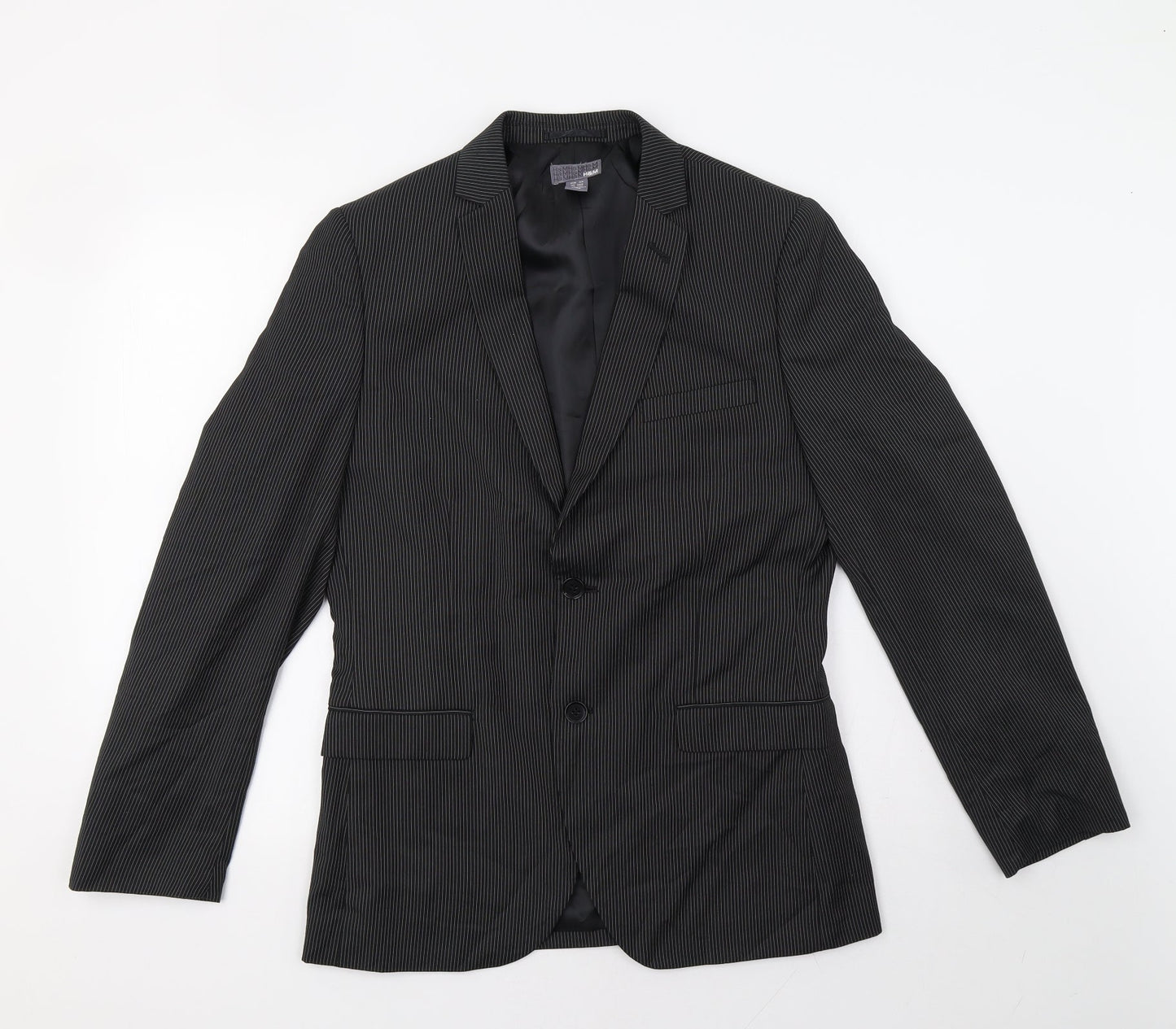 Mens UK Size 38 H&M Regular Silver Suit Jacket