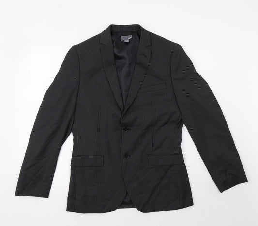Mens UK Size 38 H&M Regular Silver Suit Jacket