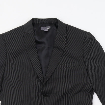 Mens UK Size 38 H&M Regular Silver Suit Jacket