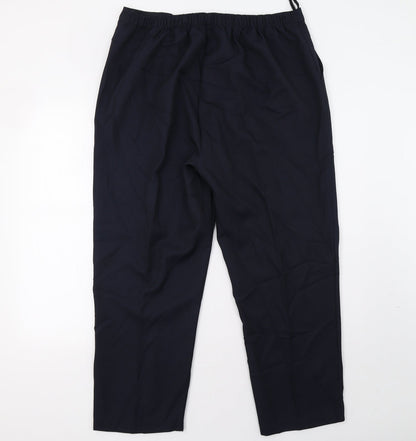 Womens UK Size 18 Isabelle Regular Fit  Blue Trousers
