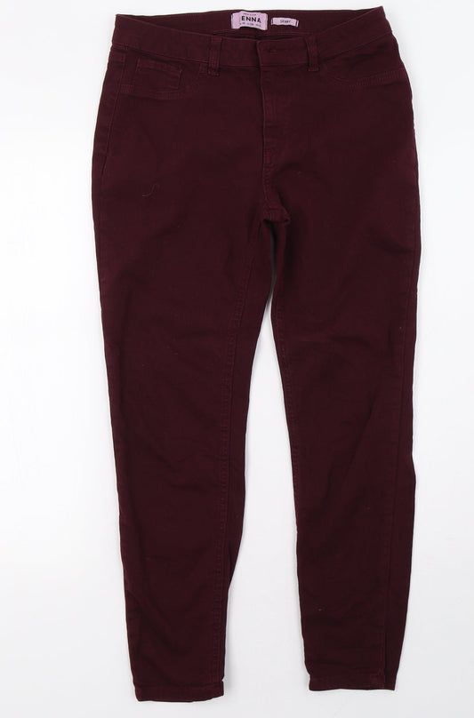 Womens UK Size 10 newlook Regular Fit Skinny Purple Jeans