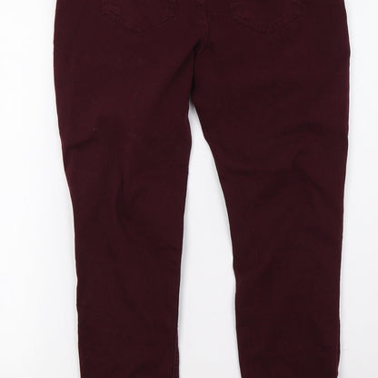 Womens UK Size 10 newlook Regular Fit Skinny Purple Jeans