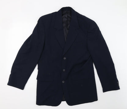 Mens UK Size 38 Preworn Regular Blue Suit Jacket