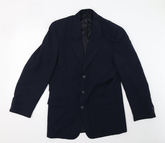 Mens UK Size 38 Preworn Regular Blue Suit Jacket