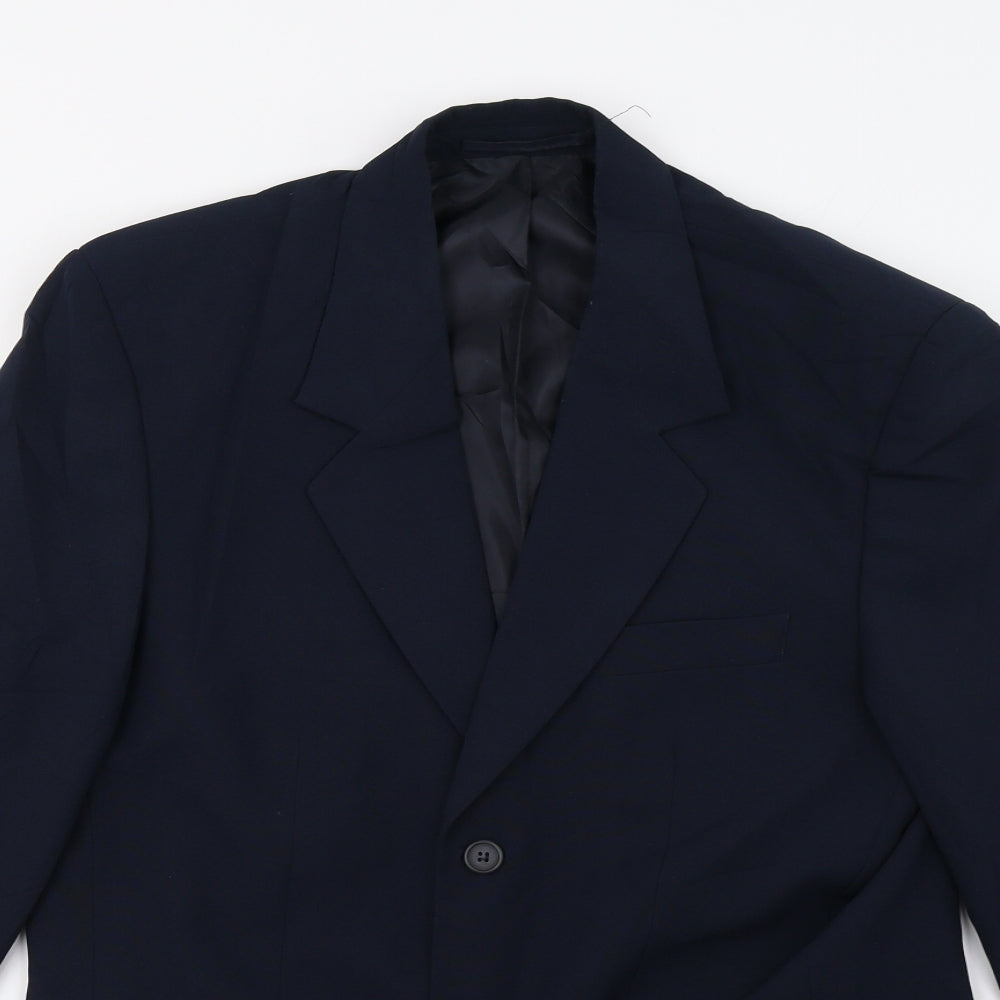 Mens UK Size 38 Preworn Regular Blue Suit Jacket