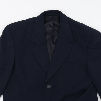 Mens UK Size 38 Preworn Regular Blue Suit Jacket
