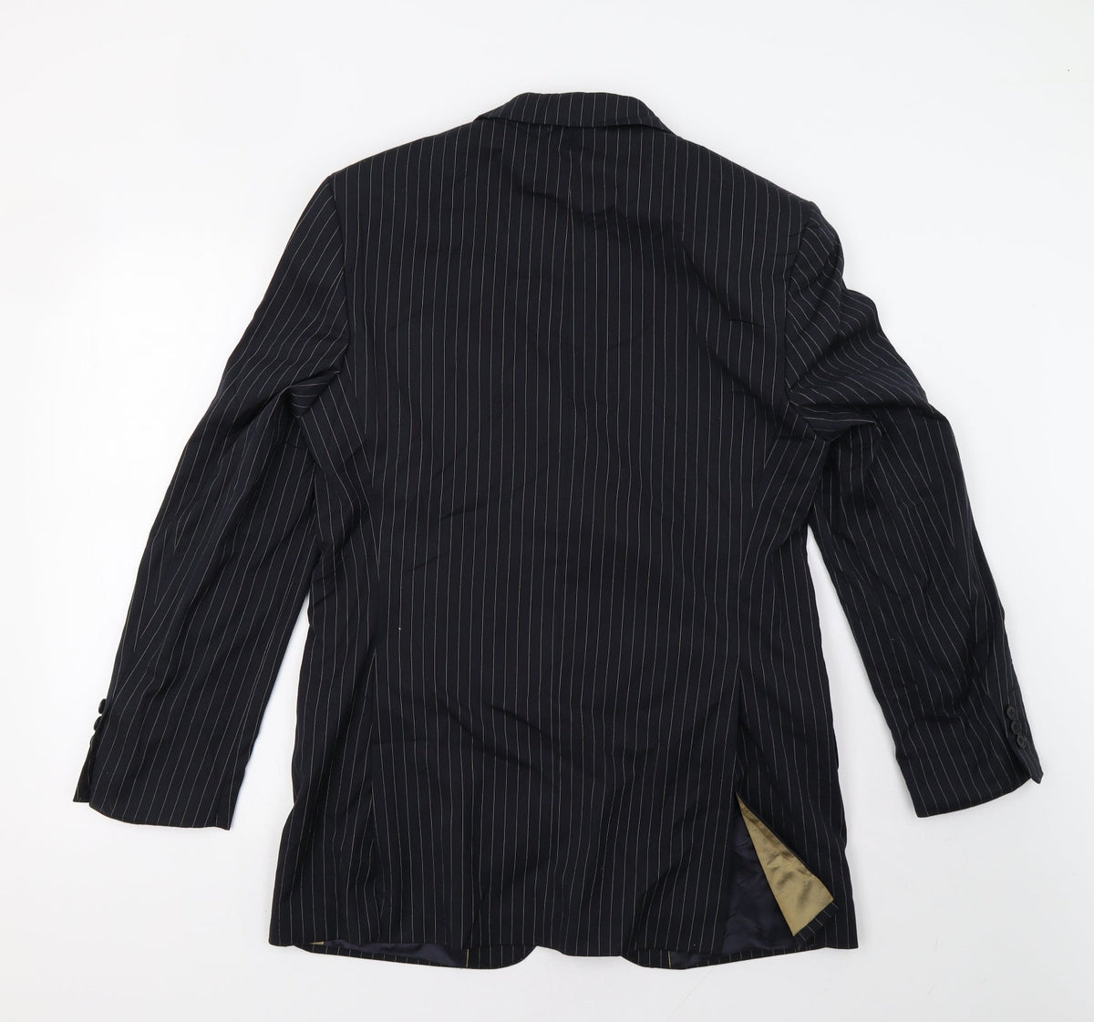 Back view of Next men’s blue striped jacket blazer, size 38