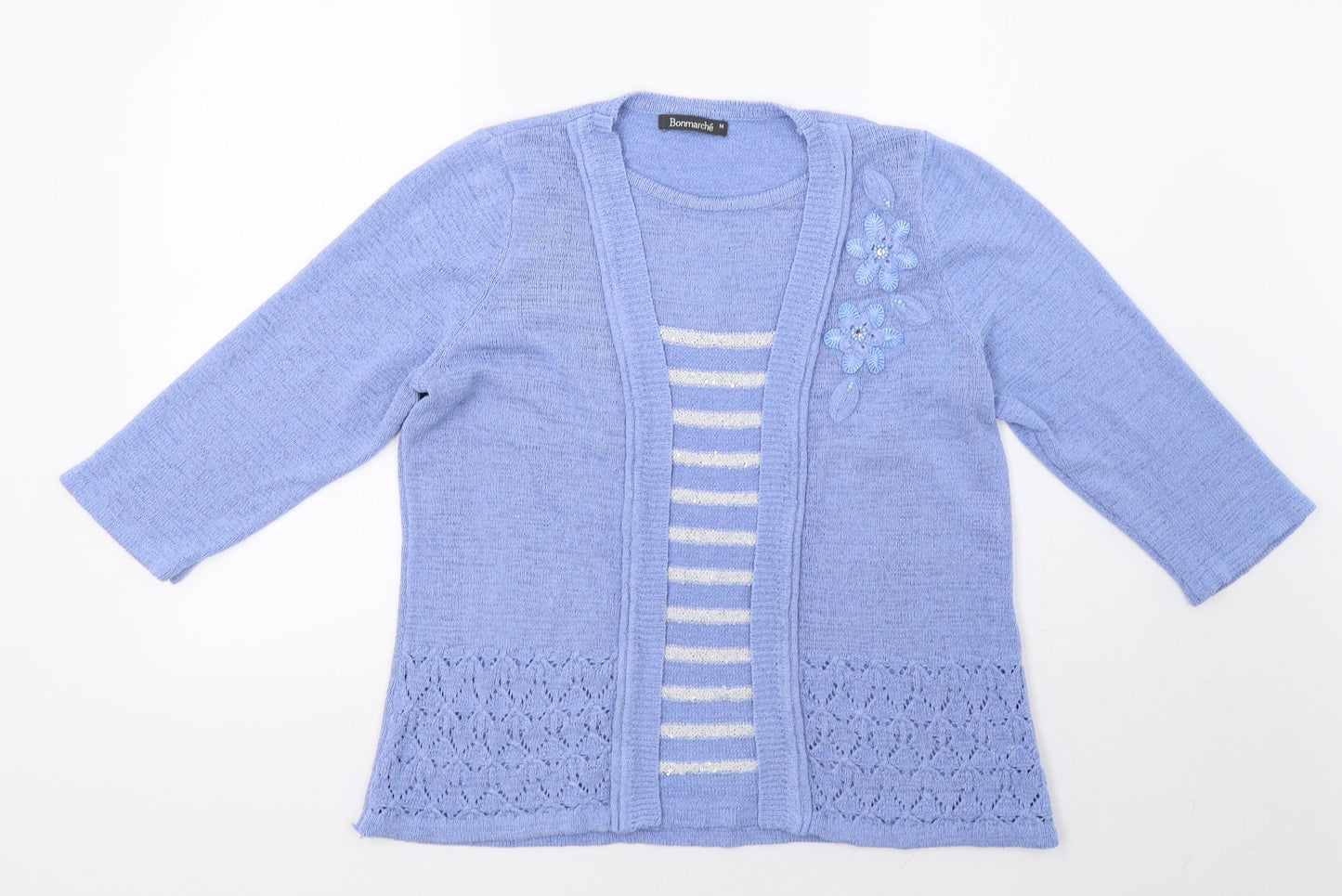 Bonmarché Womens Blue   Pullover Sweatshirt Size M