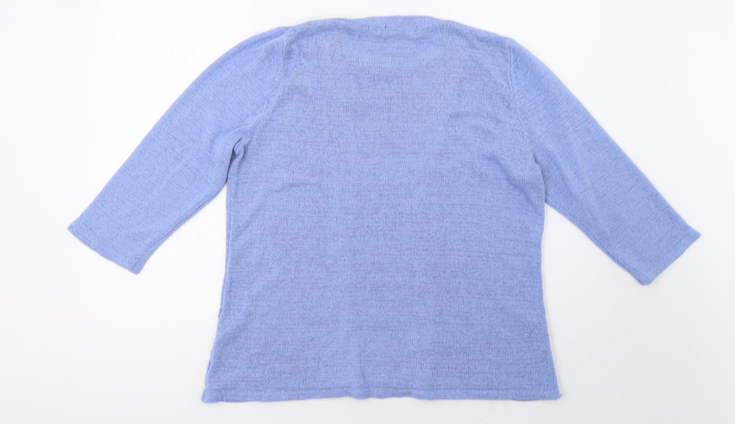 Bonmarché Womens Blue   Pullover Sweatshirt Size M