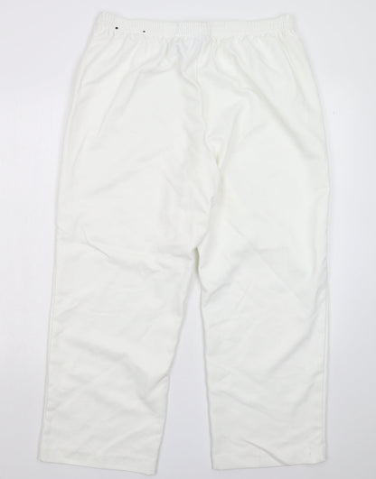 Womens UK Size 16 Alfred Dunner Regular Fit  White Trousers