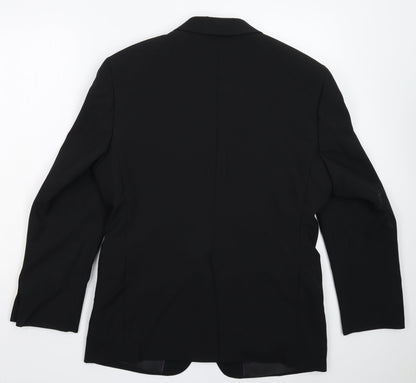 George Mens Black   Jacket Suit Jacket Size 38