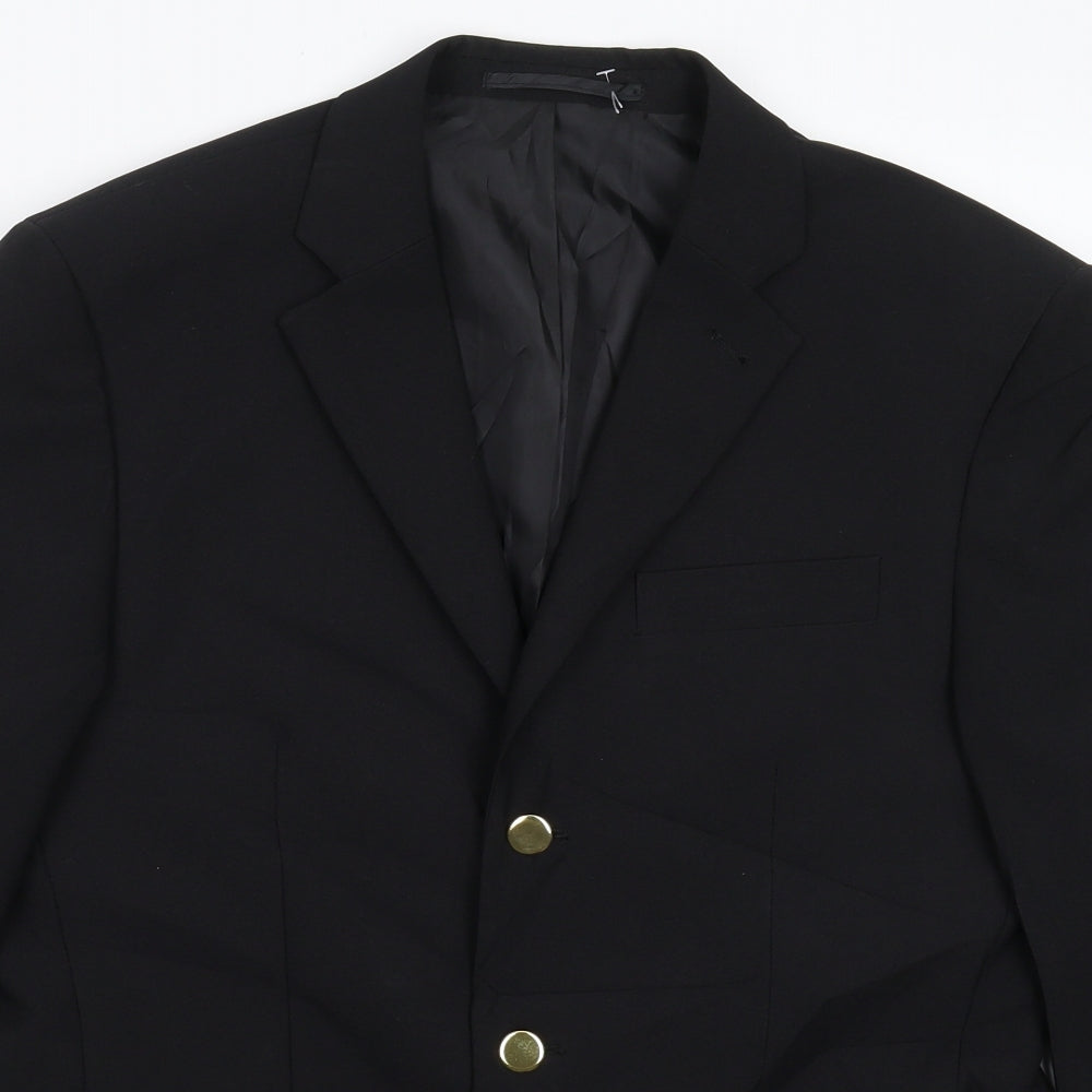 George Mens Black   Jacket Suit Jacket Size 38