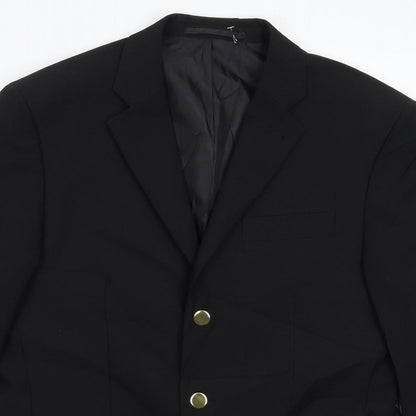 George Mens Black   Jacket Suit Jacket Size 38