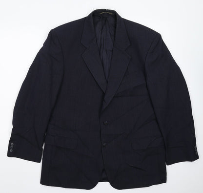 Mens UK Size 42 Marks and Spencer Regular Blue Suit Jacket