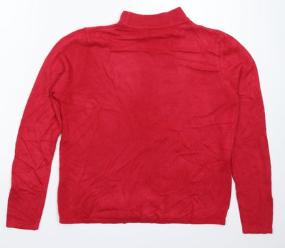 Sarah Hamilton Womens Pink  Knit Pullover Jumper Size L