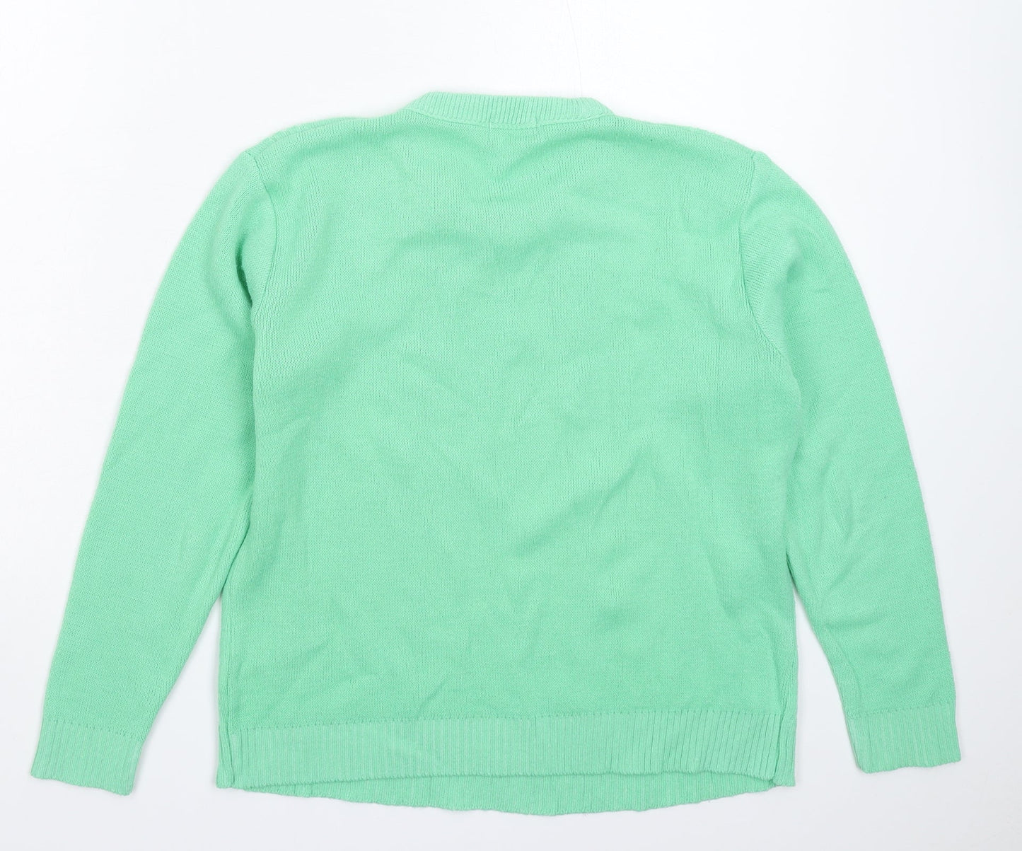 Womens UK Size M ME Green Pullover Jumper