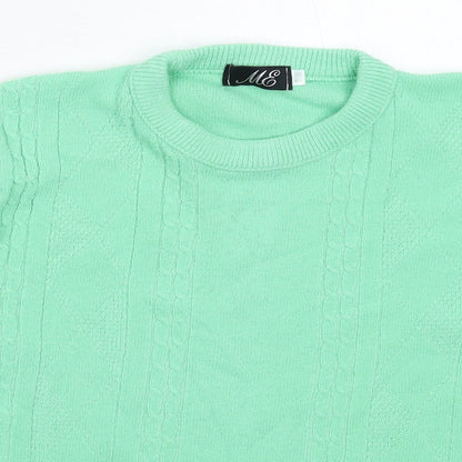 Womens UK Size M ME Green Pullover Jumper