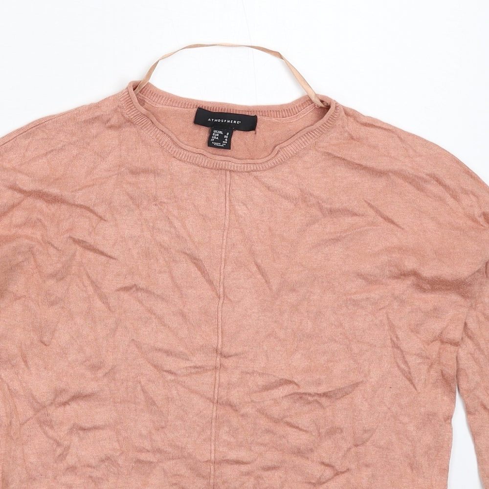 Womens UK Size 8 Atmosphere Beige Pullover Jumper
