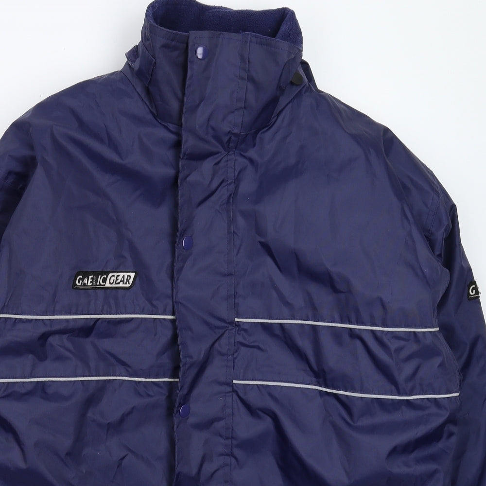 Mens UK Size XS Gaelic Gear Blue Rain Coat