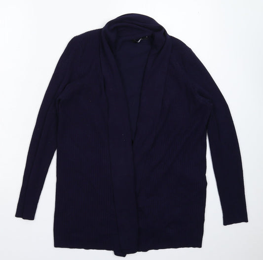 Womens UK Size S BM Blue Cardigan Jumper