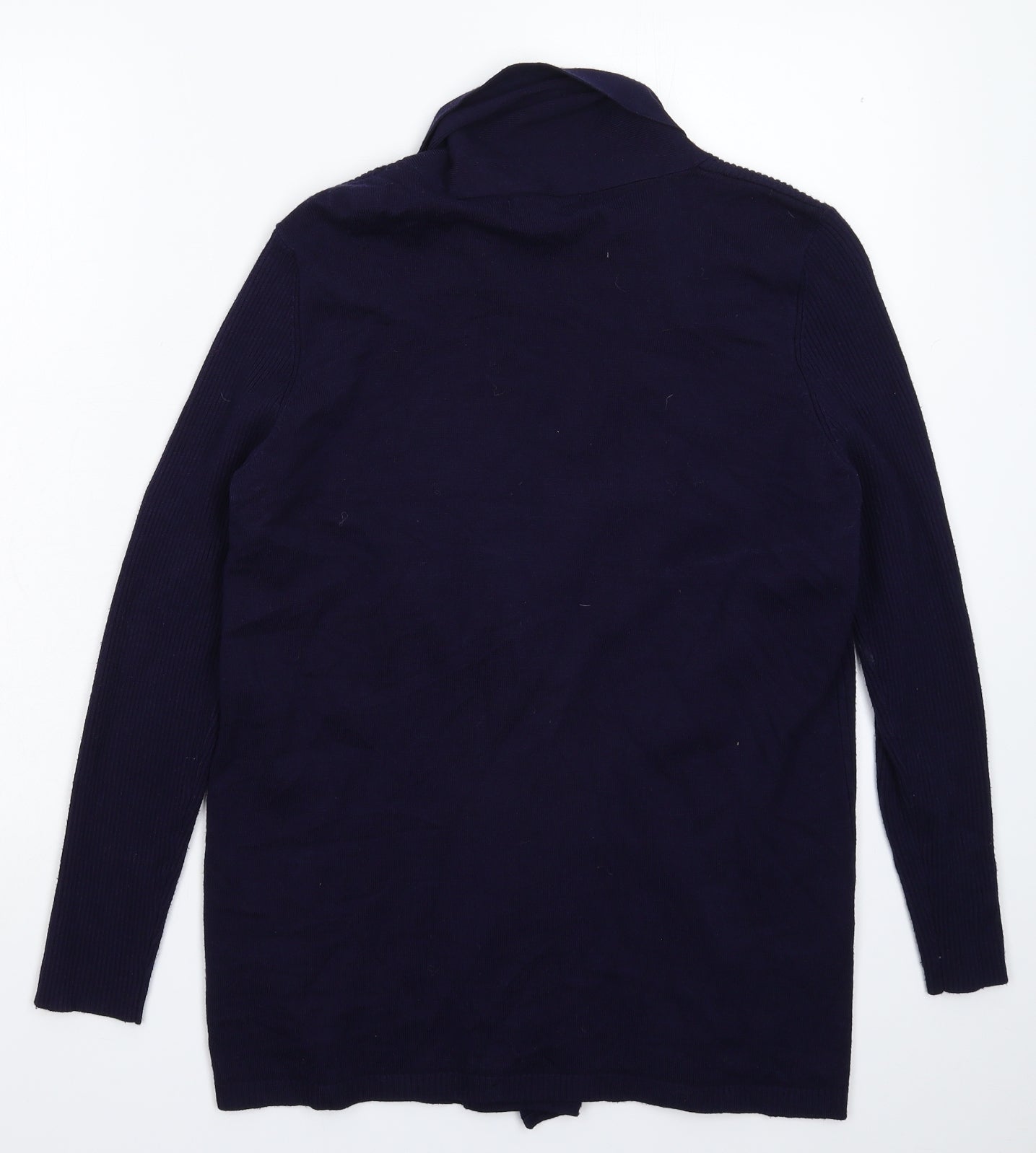 Womens UK Size S BM Blue Cardigan Jumper