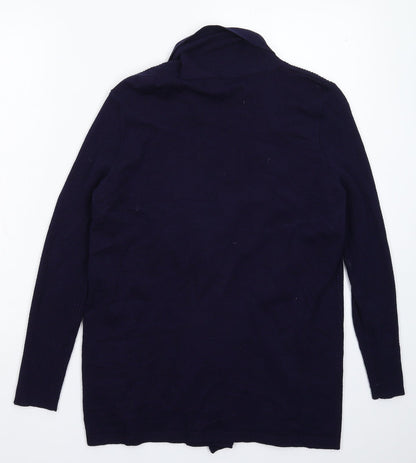 Womens UK Size S BM Blue Cardigan Jumper