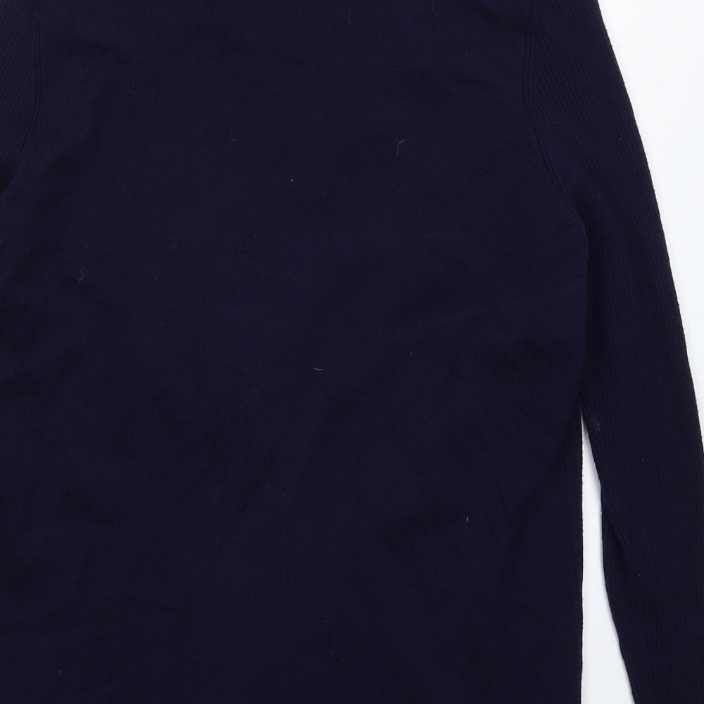 Womens UK Size S BM Blue Cardigan Jumper