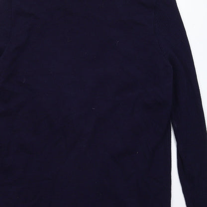 Womens UK Size S BM Blue Cardigan Jumper