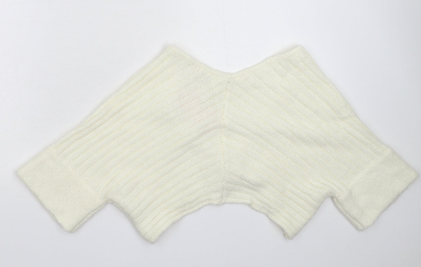 Look Womens White  Knit Cardigan Jumper Size M