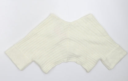 Look Womens White  Knit Cardigan Jumper Size M