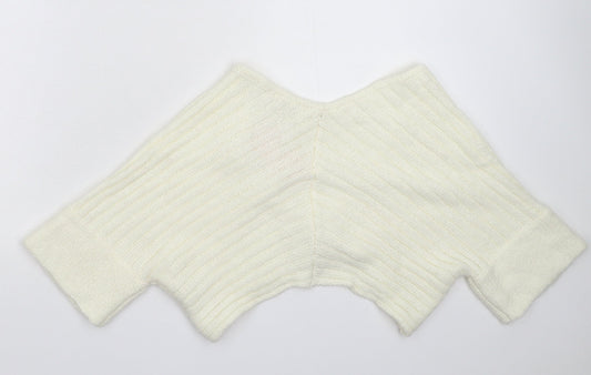 Look Womens White  Knit Cardigan Jumper Size M