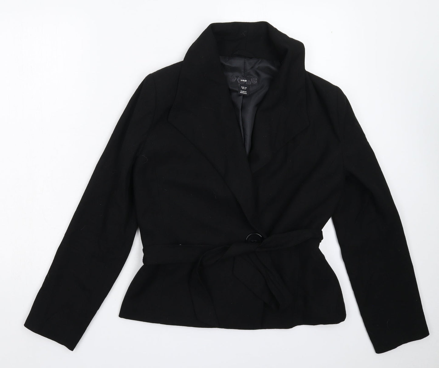 Womens UK Size 12 H&M Black Jacket