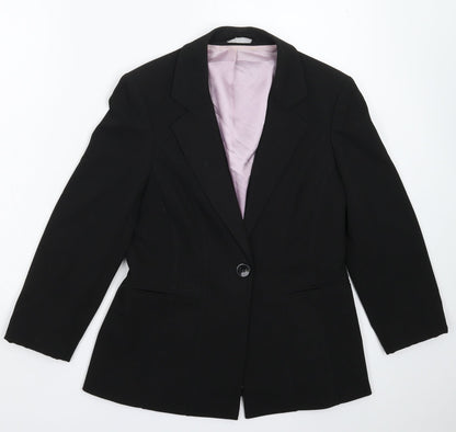 BHS Womens Black   Jacket Suit Jacket Size 10