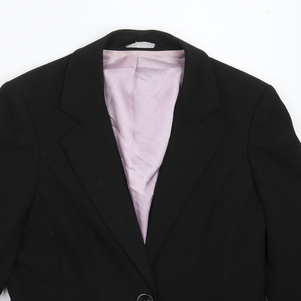 BHS Womens Black   Jacket Suit Jacket Size 10