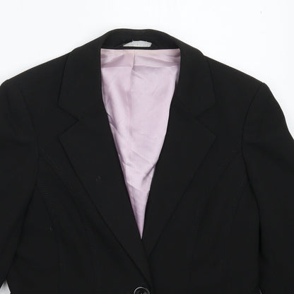 BHS Womens Black   Jacket Suit Jacket Size 10