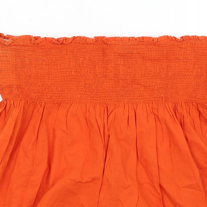 Promod Womens Orange   Basic T-Shirt Size M