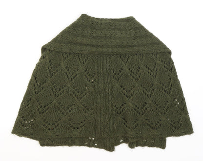 F&F Girls Green   Shrug Jumper Size 7-8 Years