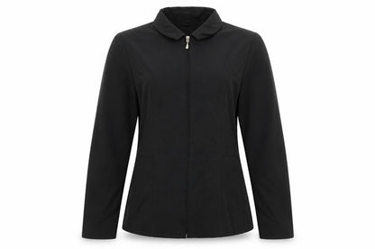 Womens UK Size 12 OPUS Black Full Zip Jumper