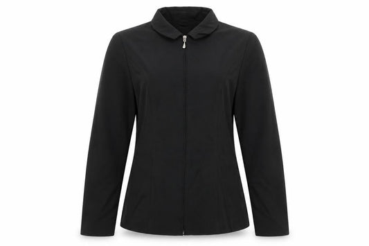 Womens UK Size 12 OPUS Black Full Zip Jumper