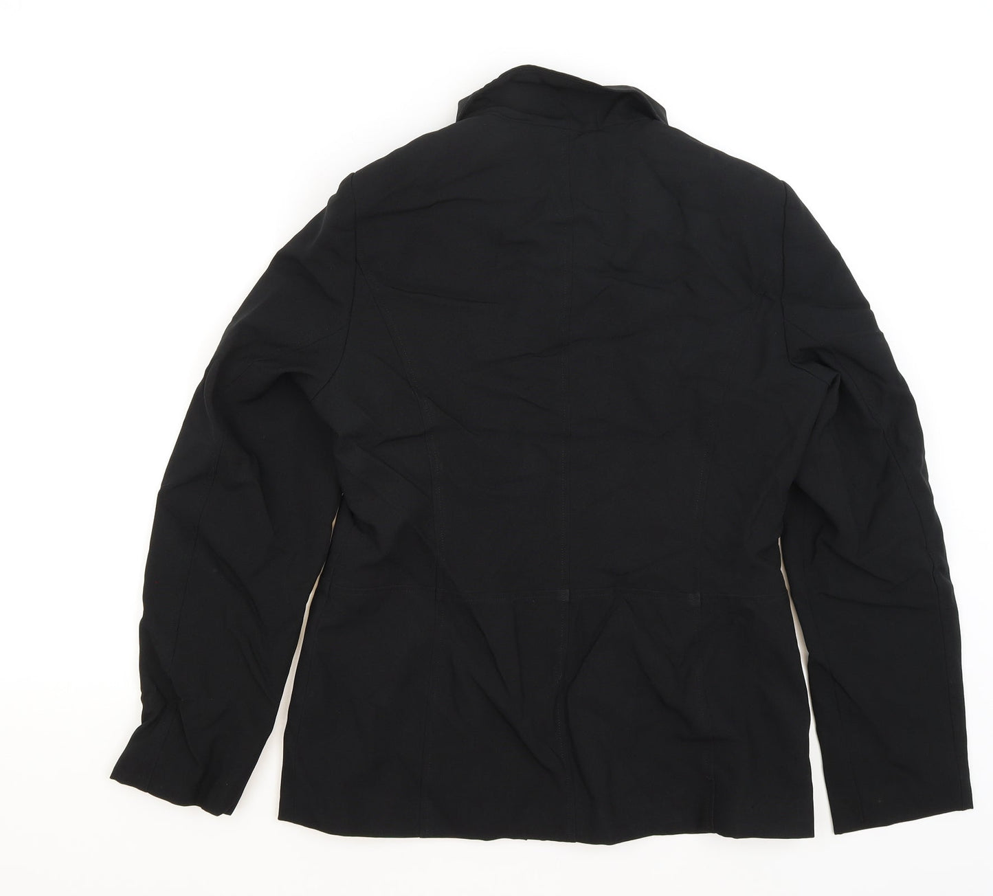 Womens UK Size 12 OPUS Black Full Zip Jumper